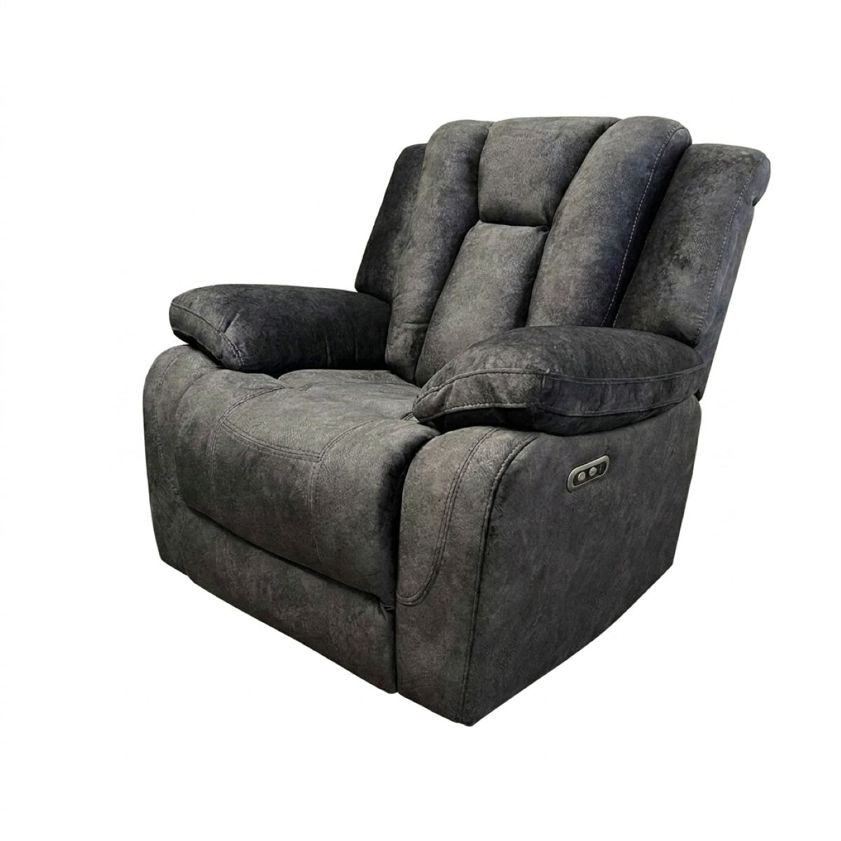 Halle Power Recliner Armchair Fabric in colour Dark Grey
