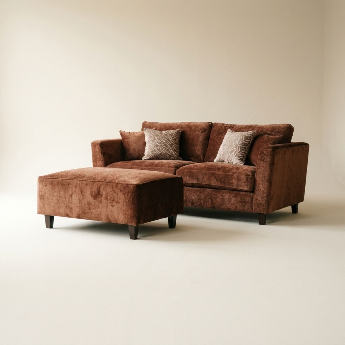 Clara Fabric Sofa Range Footstool Wide Choice of Colours & Fabrics
