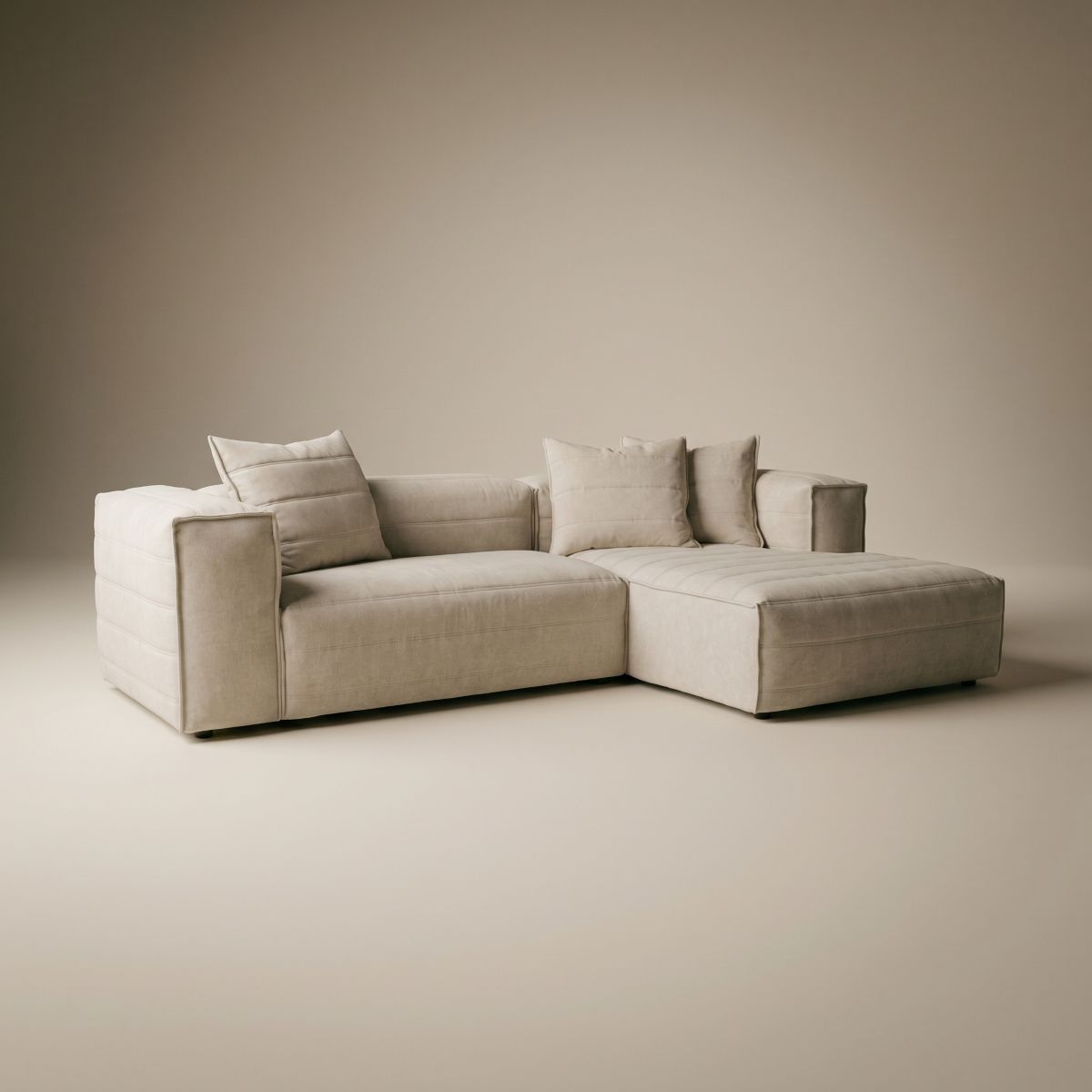 Lucille RHF Corner Chaise Sofa - Wide Choice Luxury Fabrics & Colours 