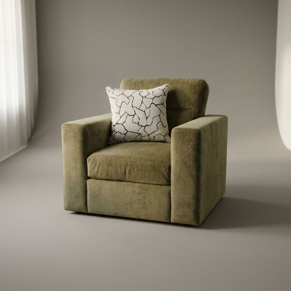 Roxy Fabric Armchair Wide Choice Colours & Fabrics 
