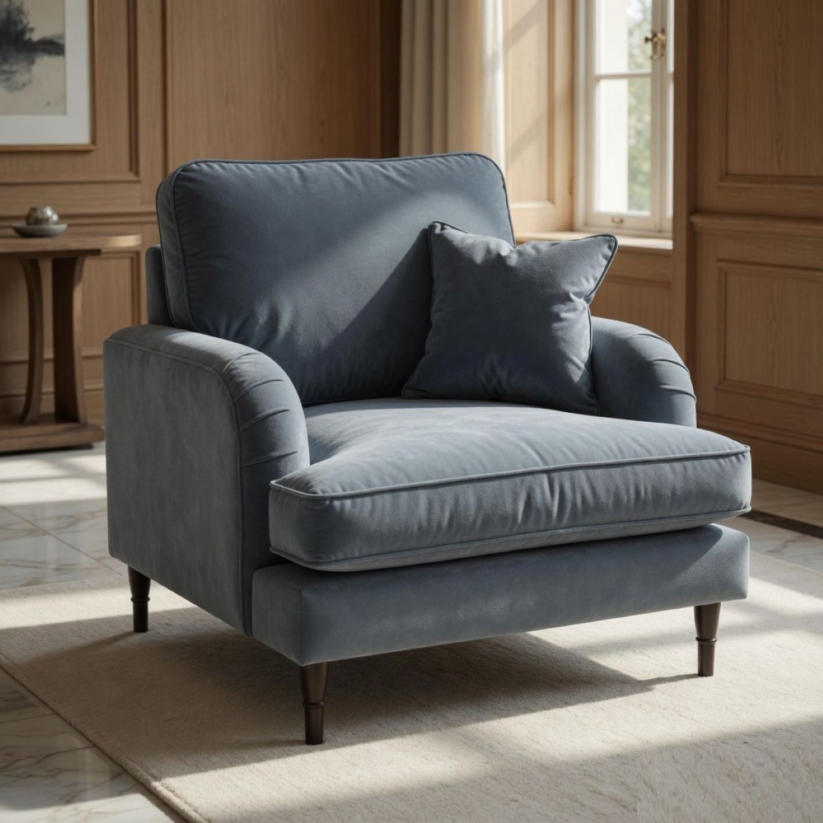Claudia Fabric Armchair in Multiple Colours & Premium Fabrics