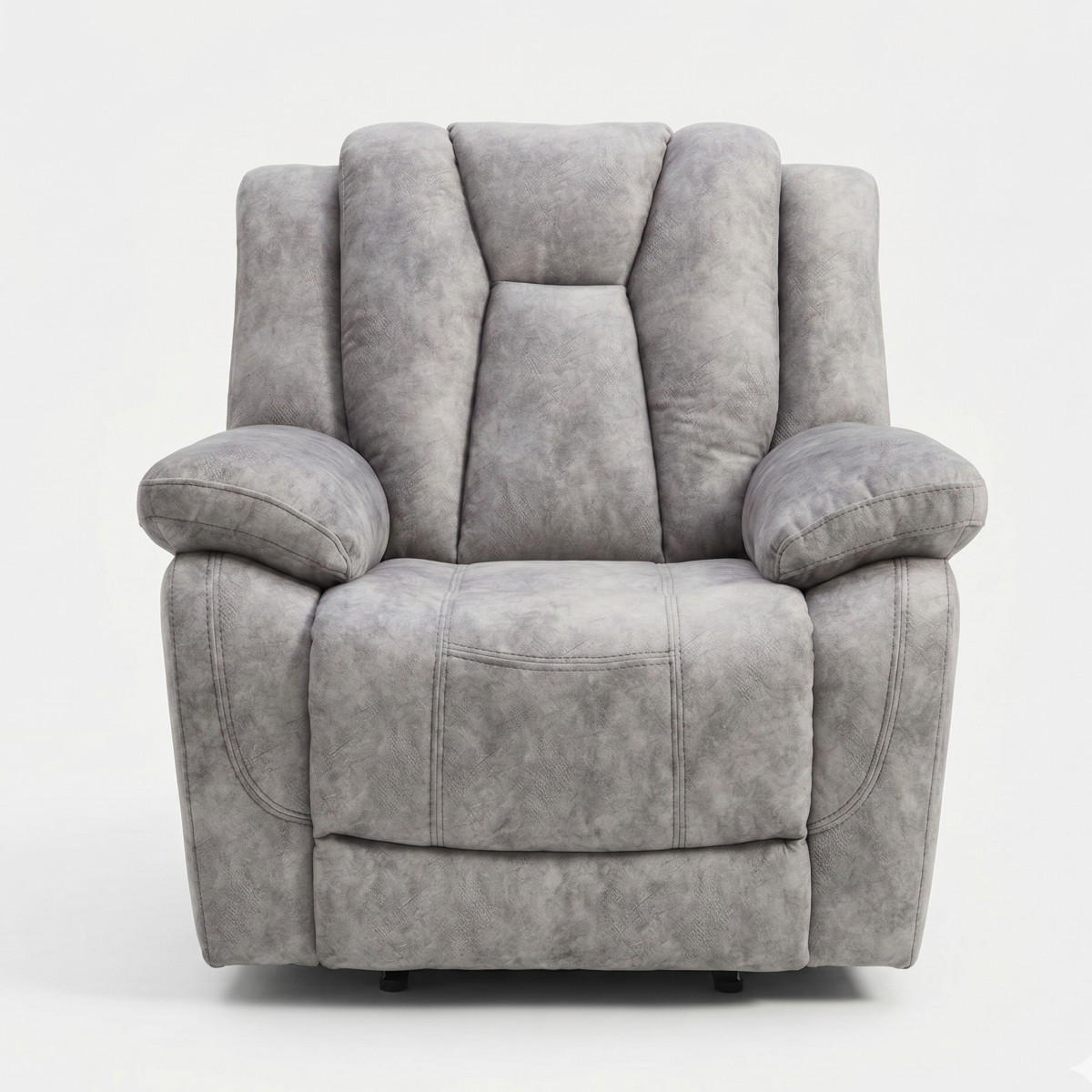 Halle Light Grey Fabric Power Recliner Armchair with Comfort