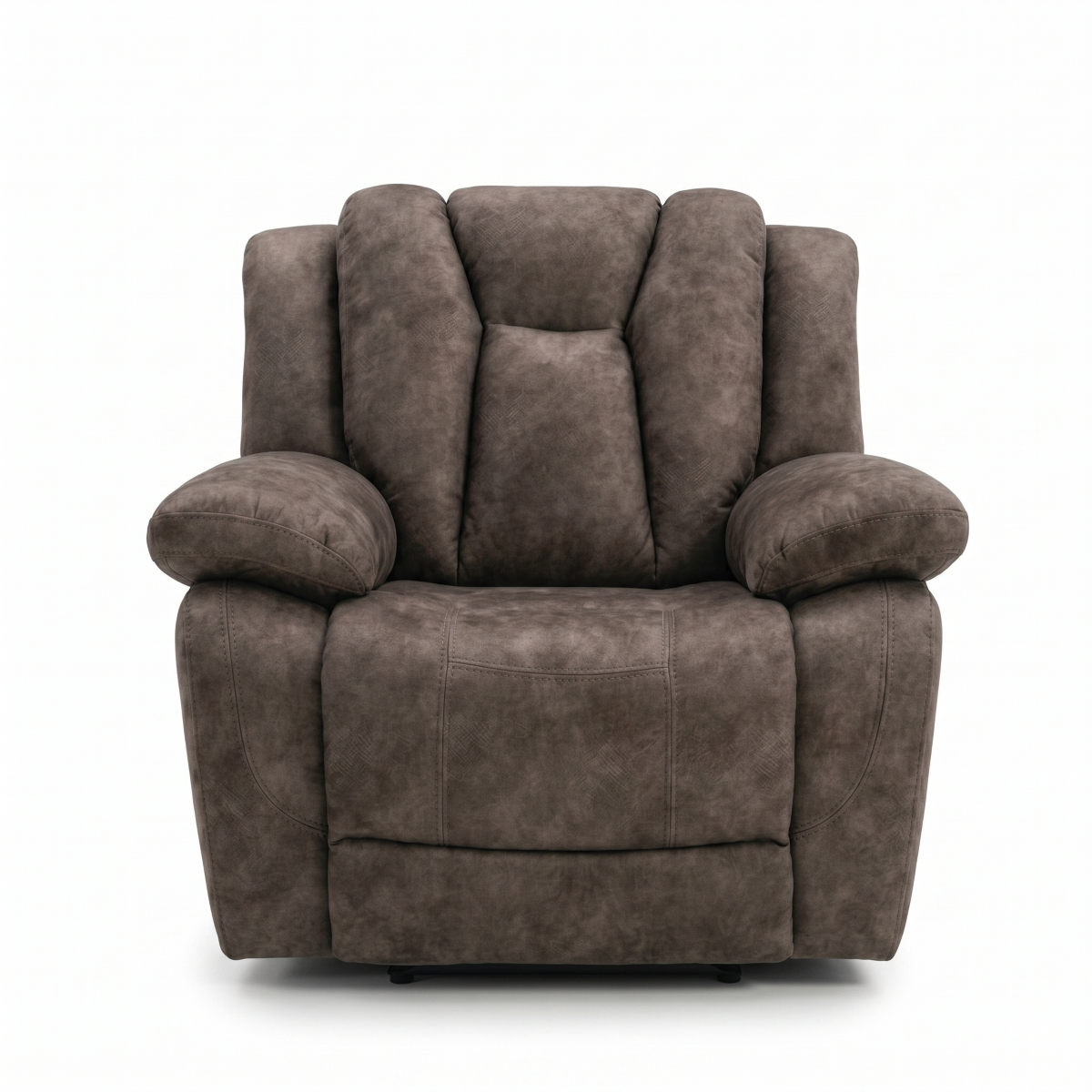 Halle Power Recliner Fabric Armchair Sofa in Fawn Colour