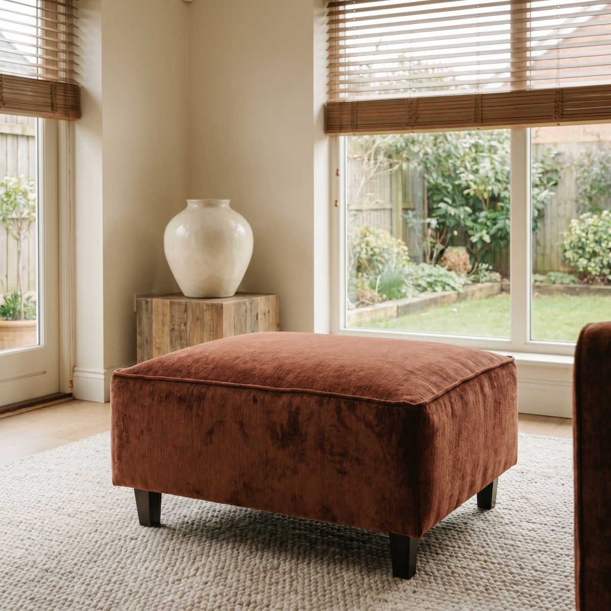 Clara Fabric Sofa Range Footstool Wide Choice of Colours & Fabrics