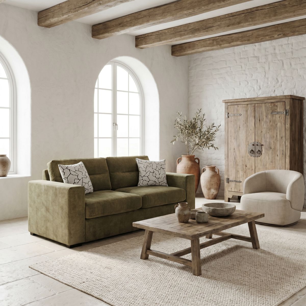 Roxy Fabric 3 Seater Wide Choice Colours & Fabrics