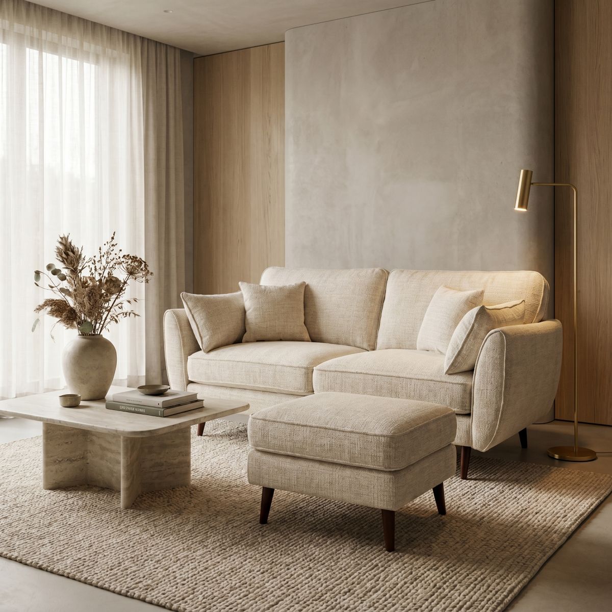 Paige Fabric 2 Seater Sofa Wide Choice Colours & Fabrics 