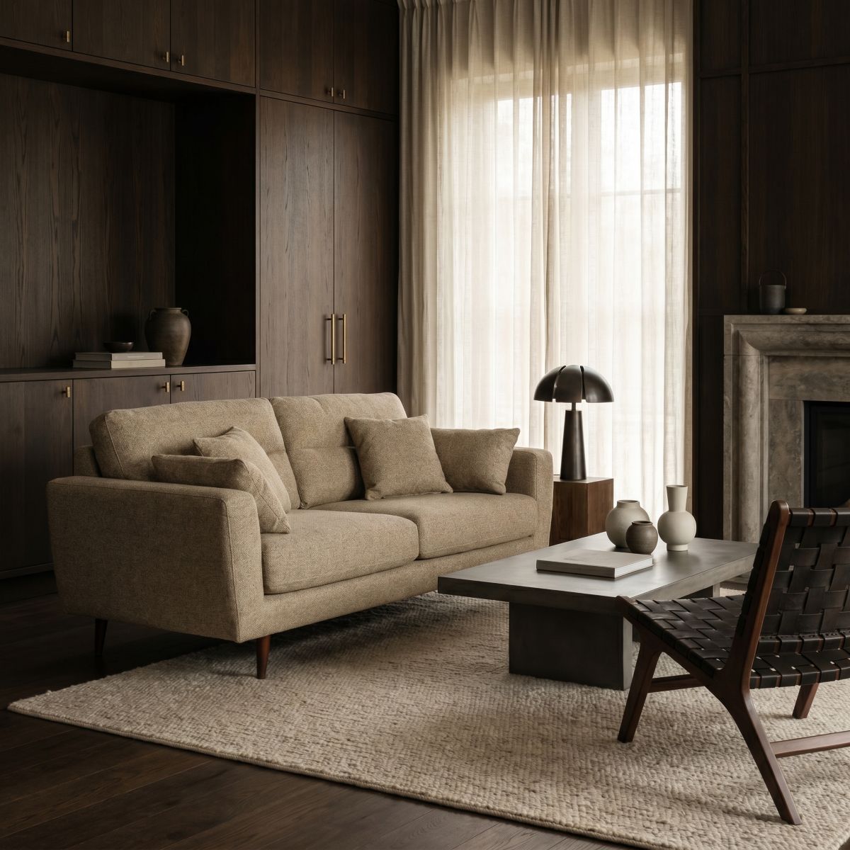 Willow Fabric 3 Seater Sofa Wide Choice Colours & Fabrics