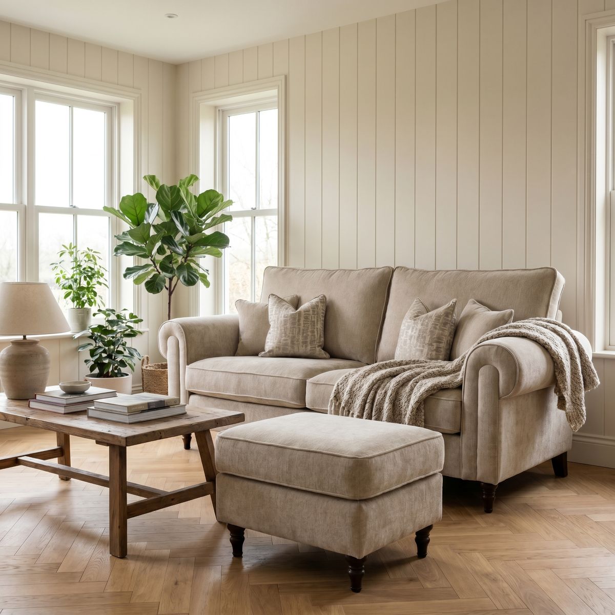 Countess Traditional Fabric Sofa Range 3 Seater Wide Choice Colour + Fabric